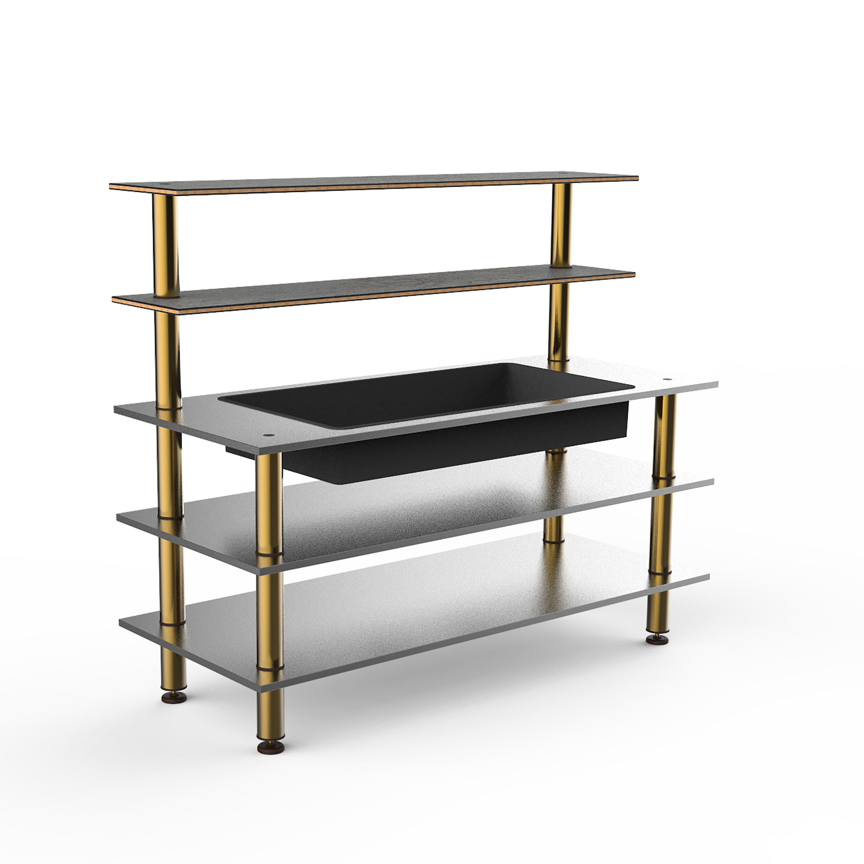 Pro Back Bar Station L 71.0" W 29.5" Modular