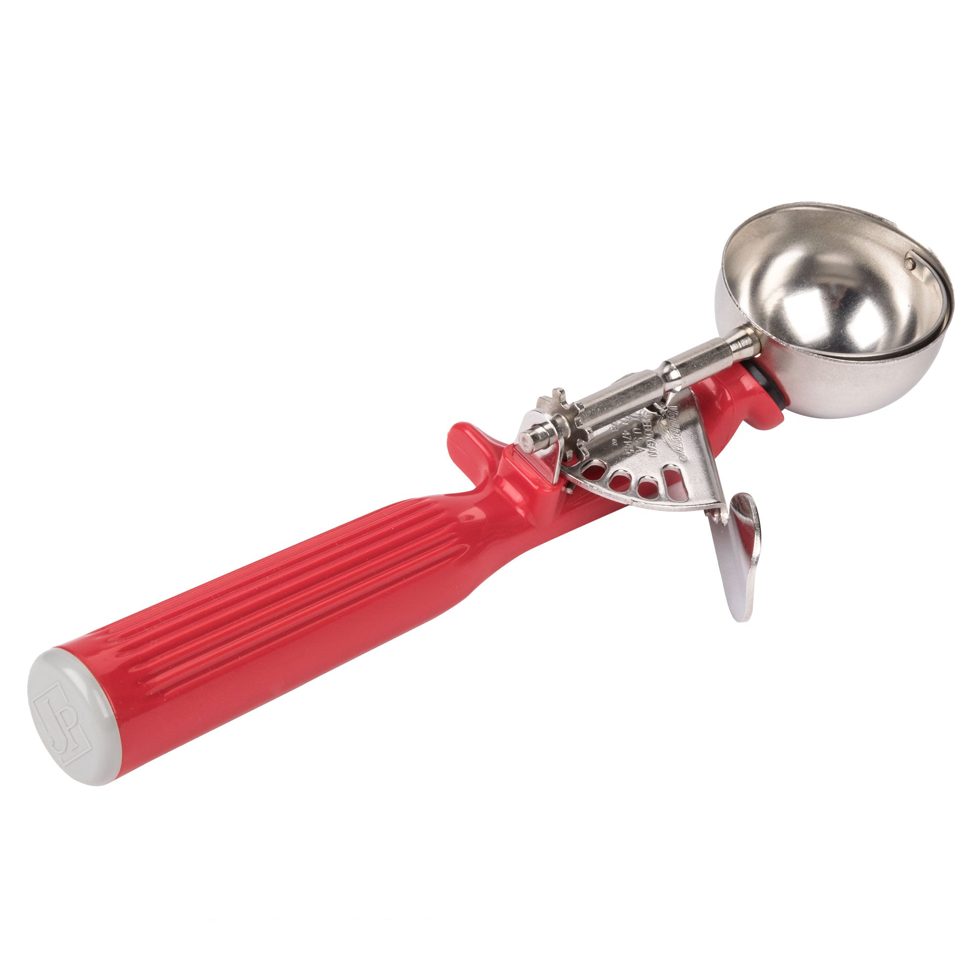 1 ⅓-ounce disher with one-piece red handle - 8.66 IN