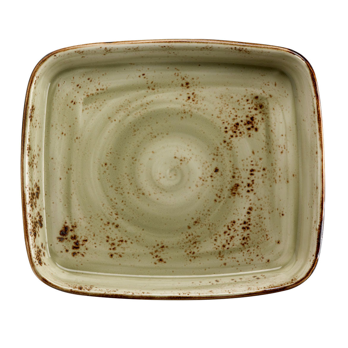 Oblong Roaster L 14.0" W 12.0" (4.0 Qt) Craft Green