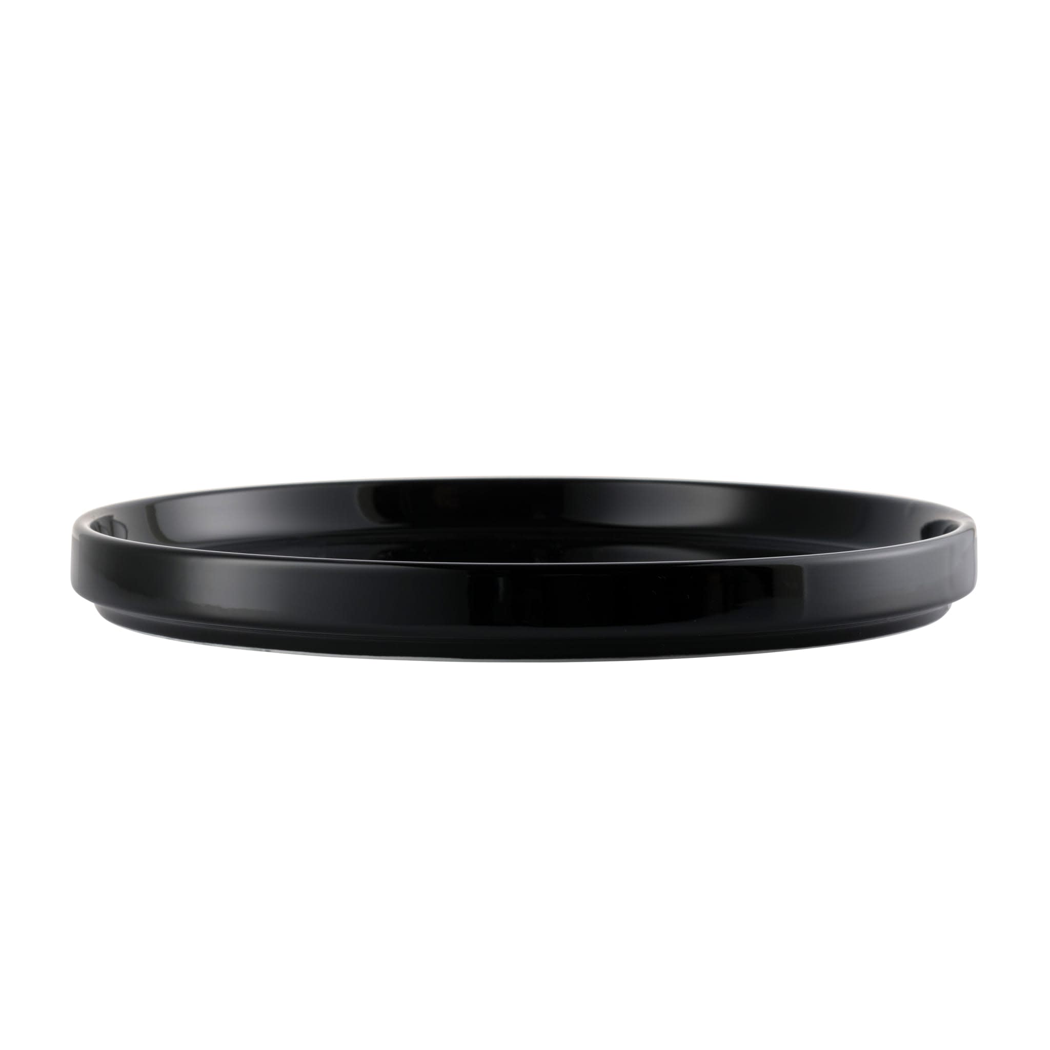 Porcelana 10.5" Stacking Plate, Black