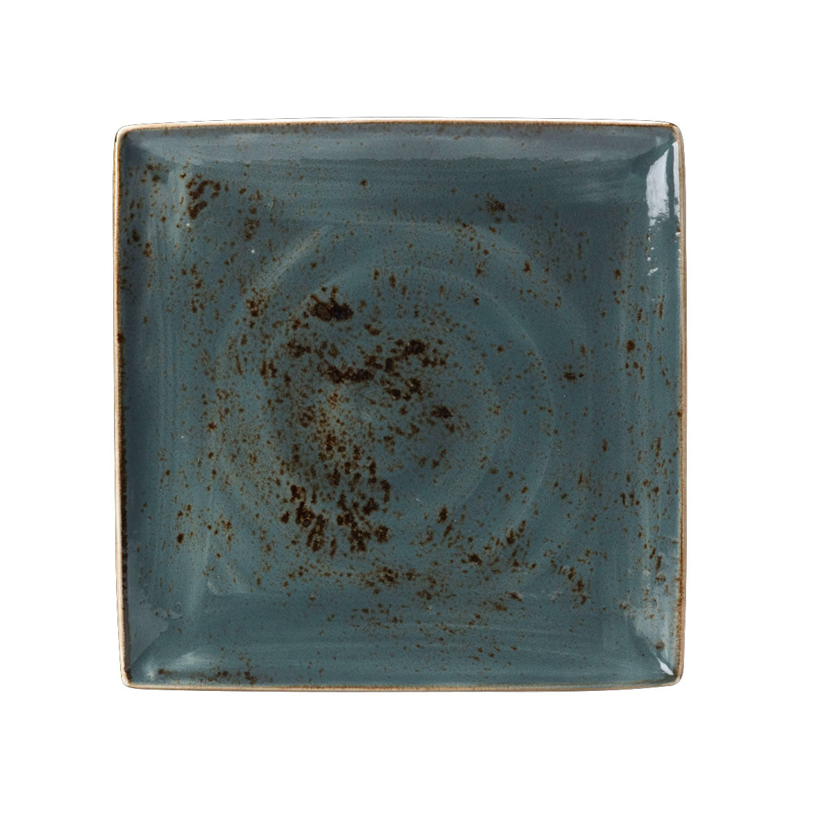 Square Plate L 10.5" W 10.5" Craft Blue