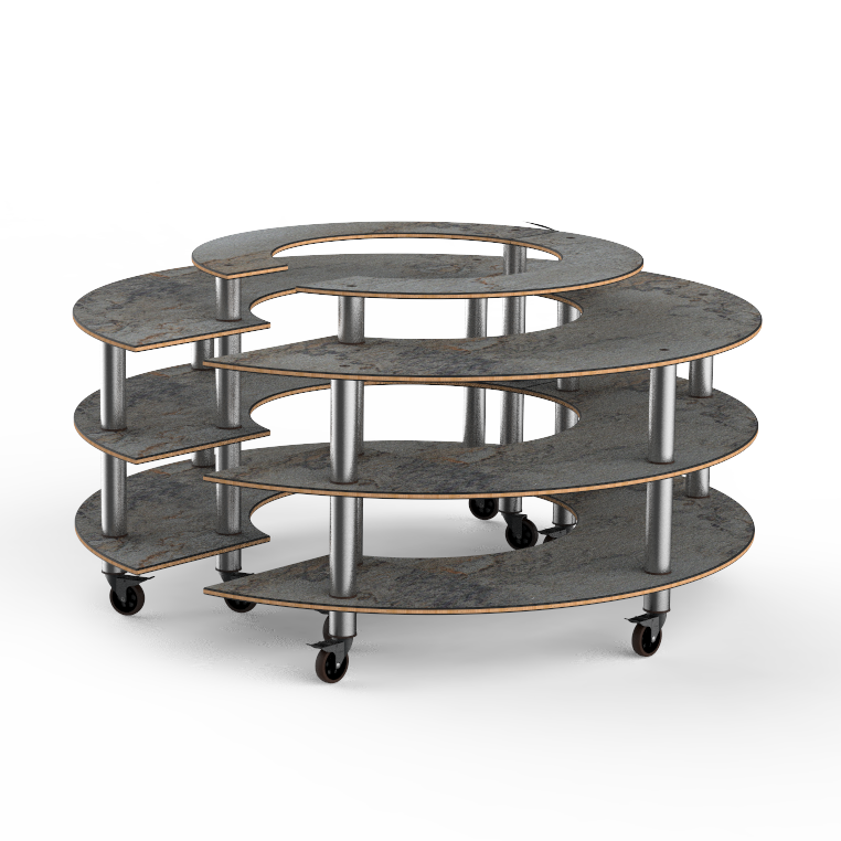 Round Market Station L 81.5" W 81.5" Modular