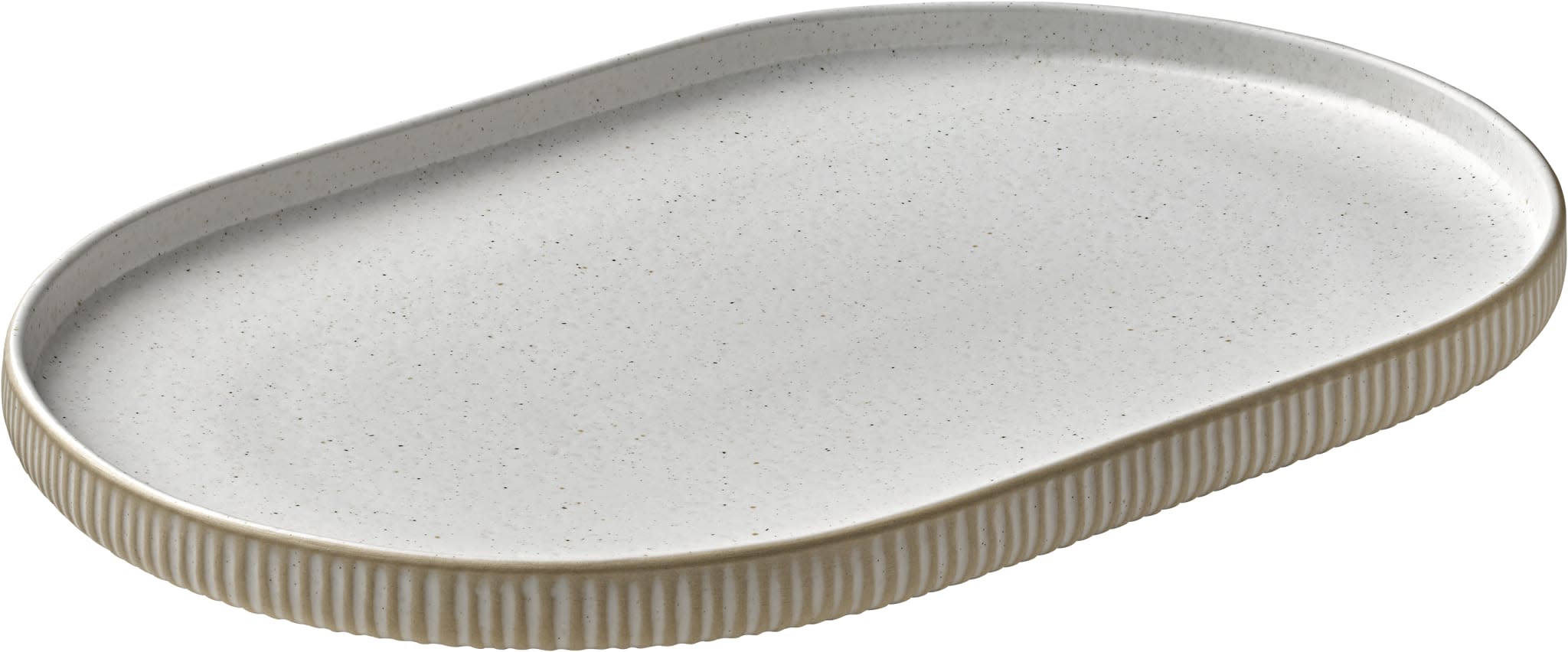 Nara Oval Coupe Platter, 11-3/4" x 7-7/8", White
