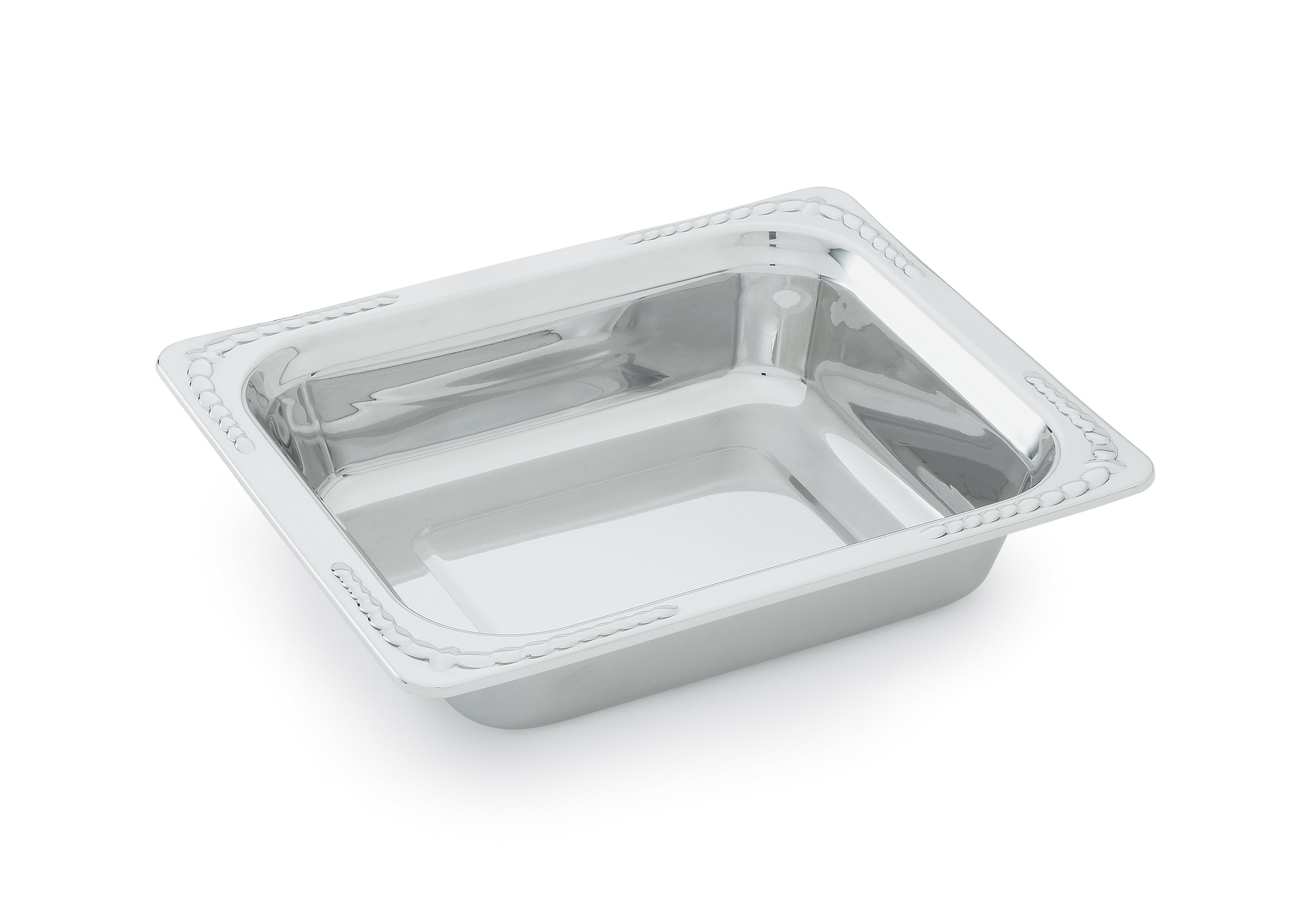 Half-size 1-inch-deep Miramar® stainless steel decorative pan