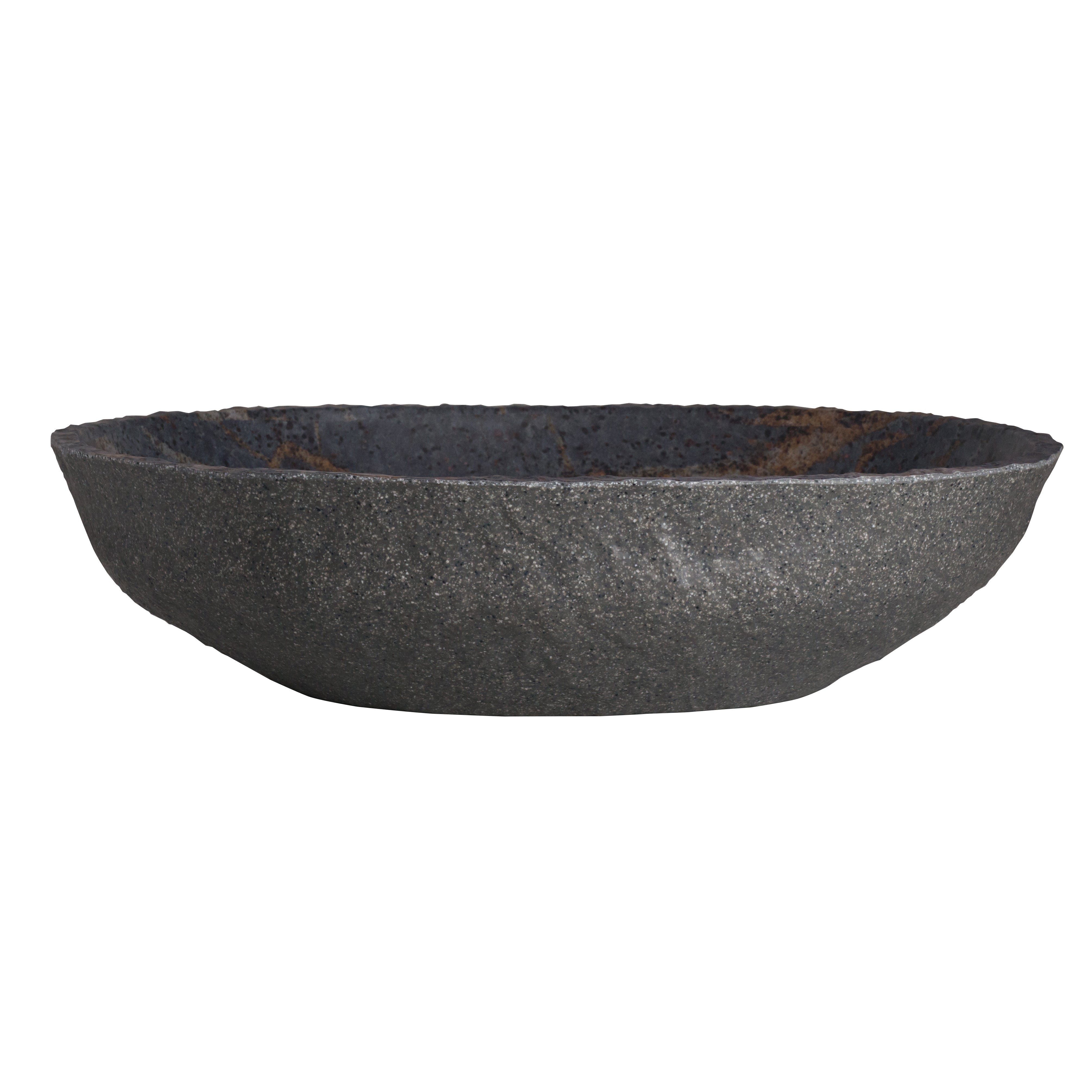 Bowl L 14.75" W 12.63" (1.5 Gal) Quarry