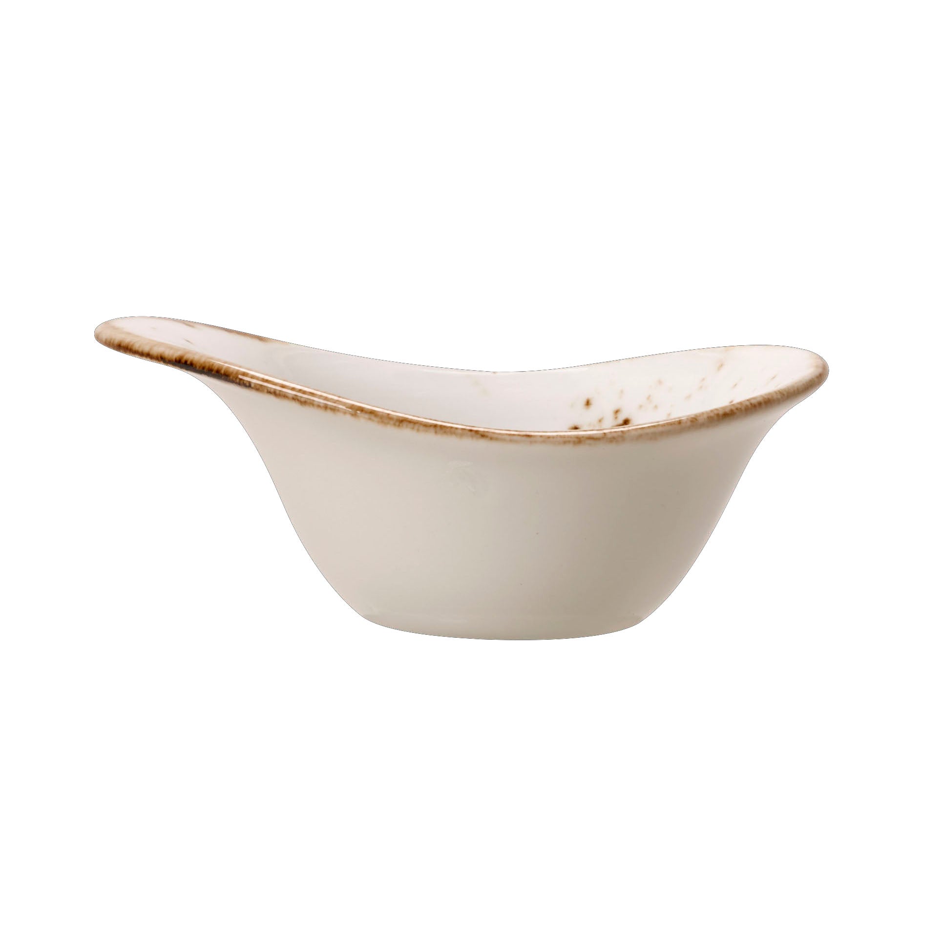 Bowl L 5.0" W 3.75" (4.0 Oz) Craft White