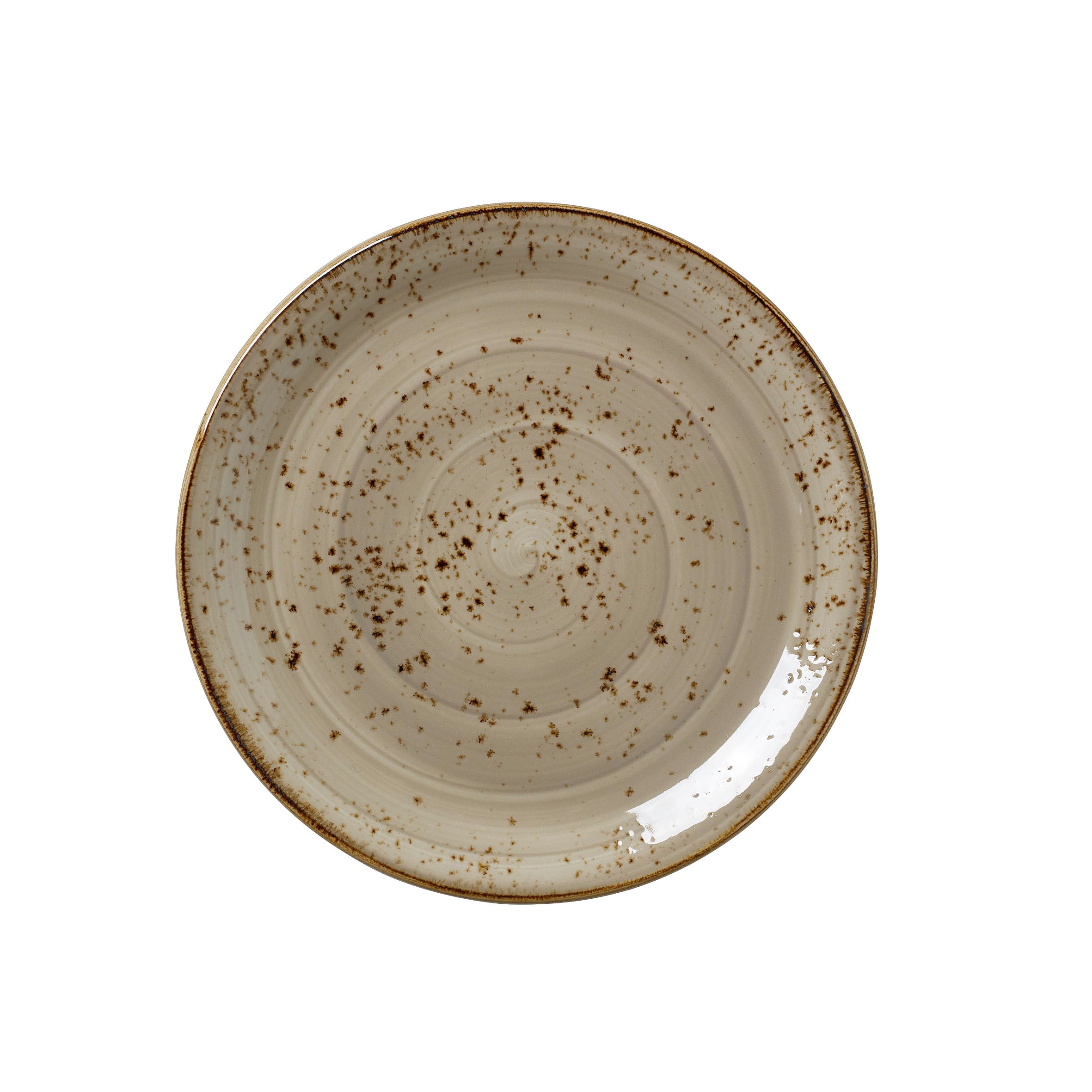 Taste Coupe Plate 8.0" Dia. Craft Porcini