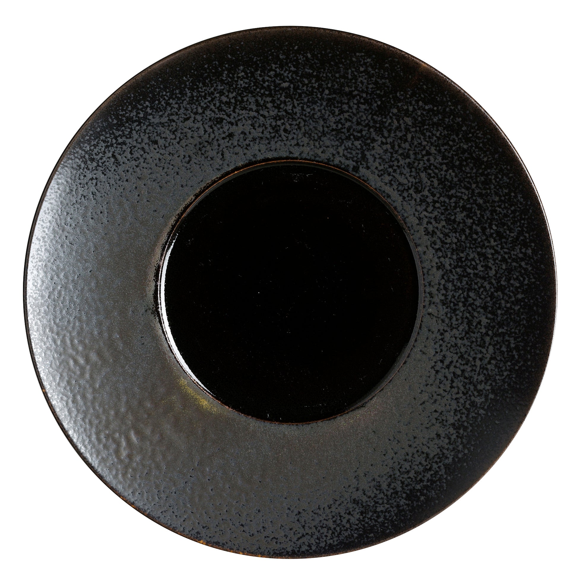 Rimmed Plate 11.25" Dia. Wabi Sabi Slate