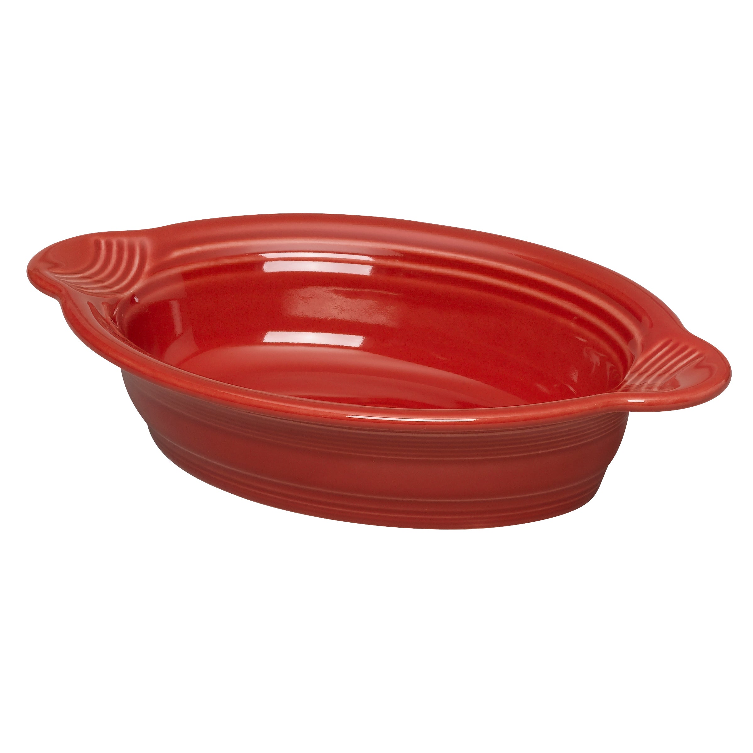 Oval Baker L 9.125" W 5.625" (13.0 Oz) Fiesta Scarlet