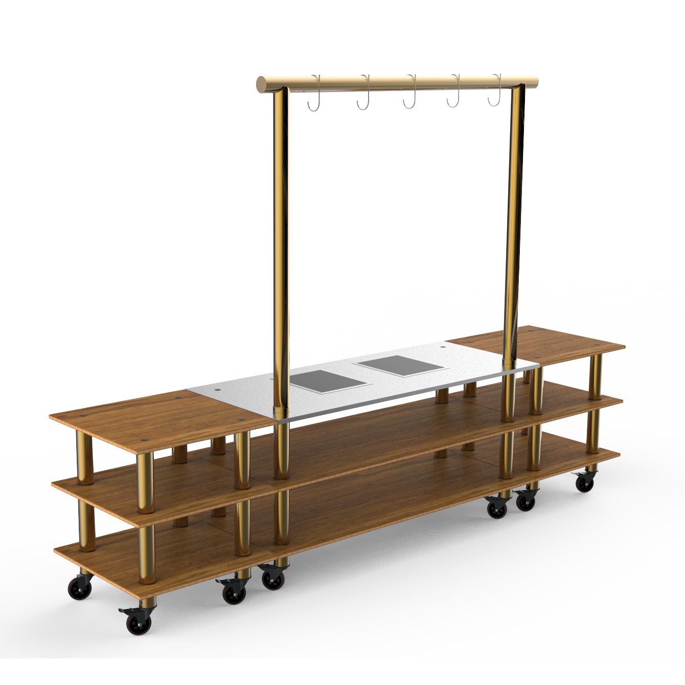Large Arch Induction Station L 130.0" W 29.5" Modular