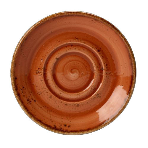 Double Well Saucer 5.75" Dia. Craft Terracott