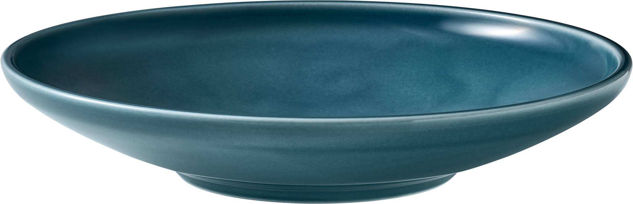 Companion Deep Coupe Plate, 45.7 oz., Petrol Blue