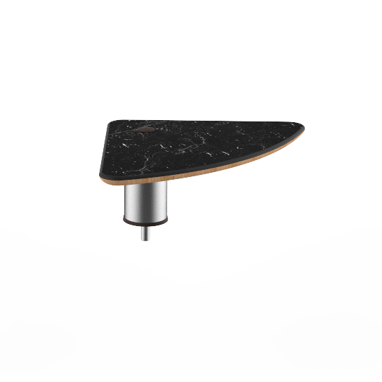 Small Triangle Low Display Shelf L 14.0" W 14.0" Modular