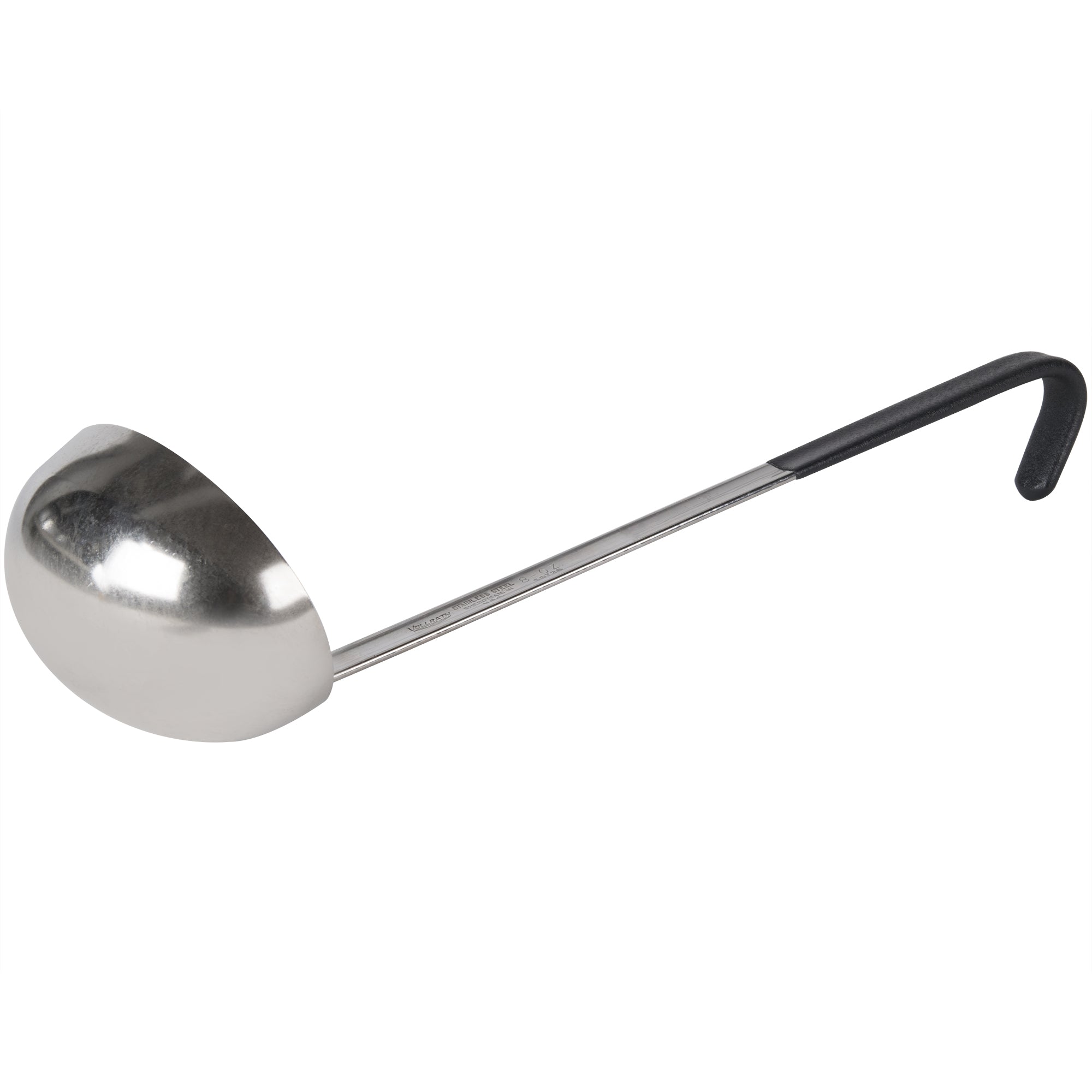 8-ounce oval ladle with black Kool-Touch® handle