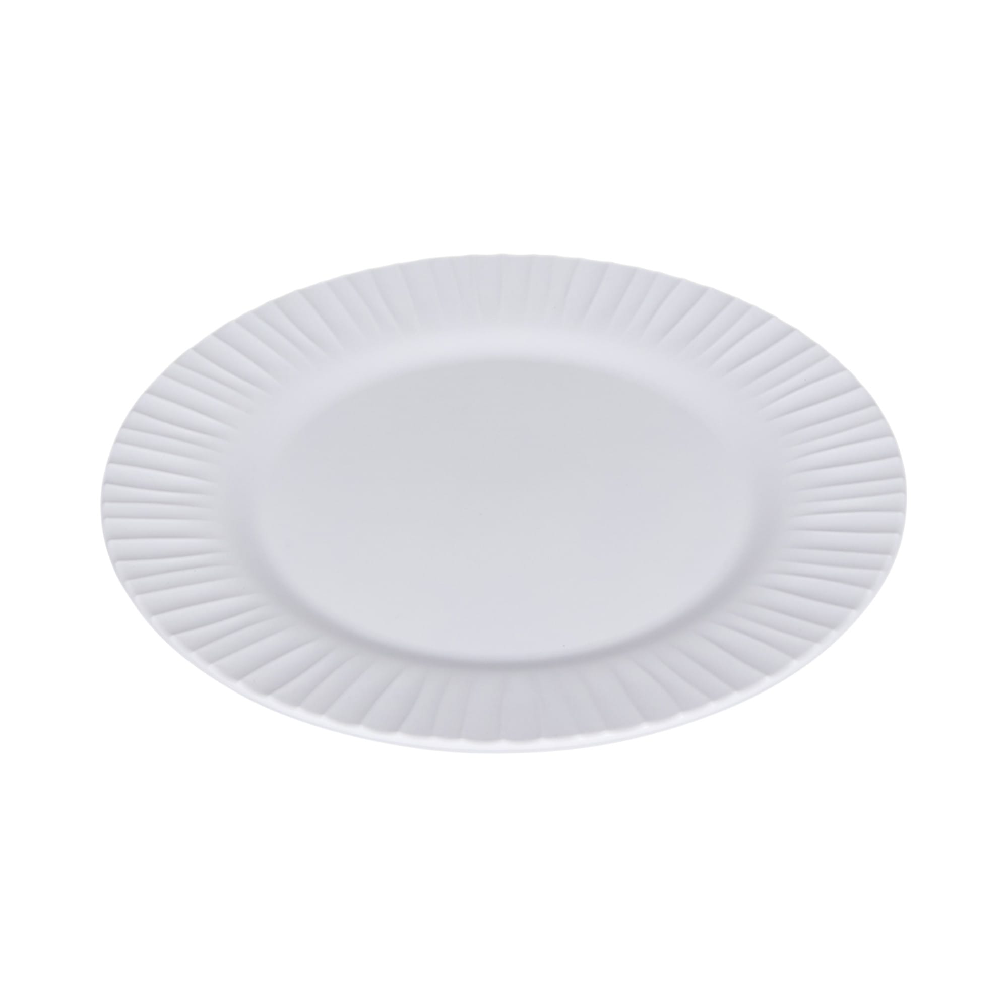 Riva Maris 11.25" Wide Rim Melamine Plate, White