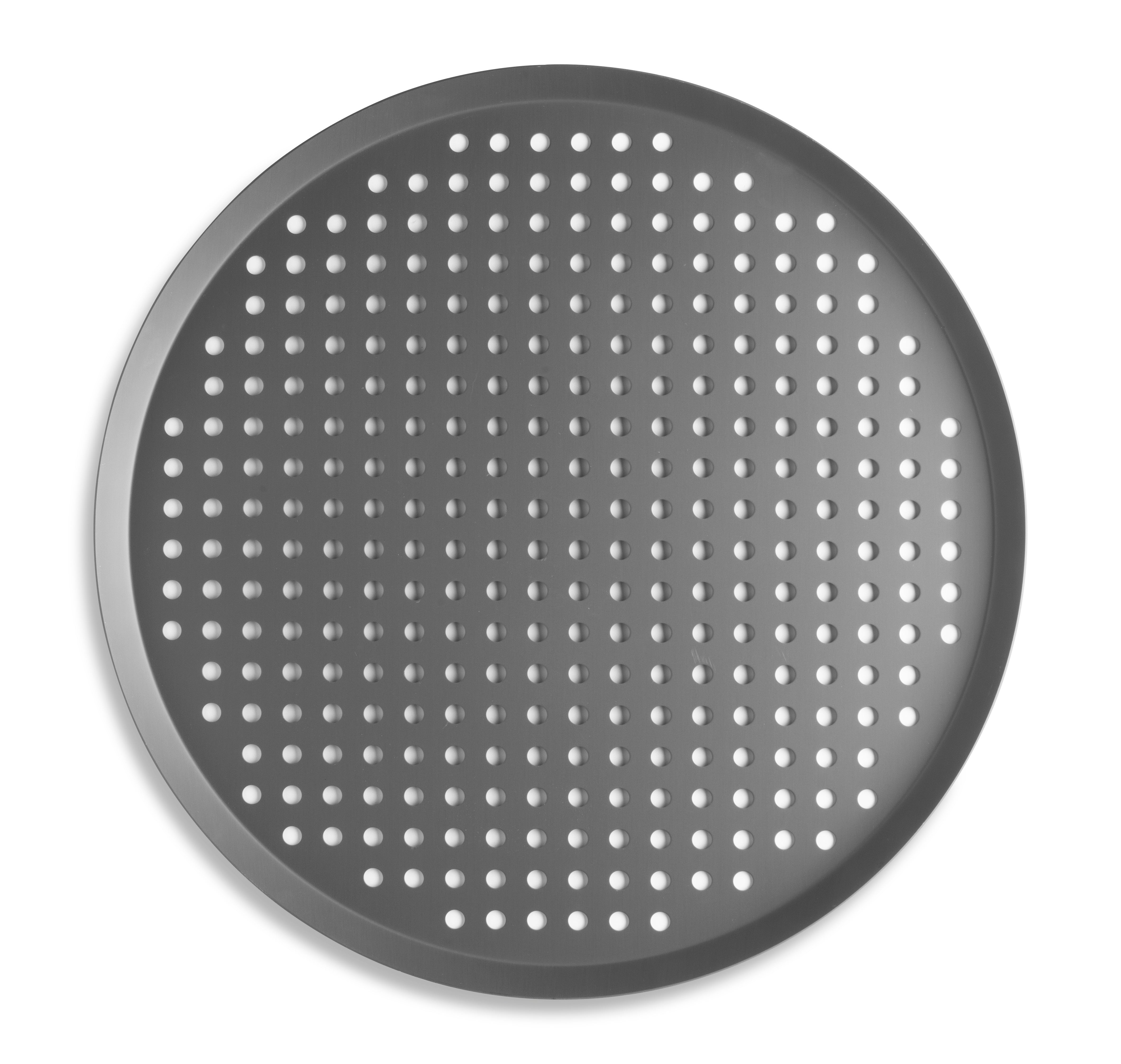 18" Perforated Press Cut Pizza Pan with Hard Coat Anodized Finish