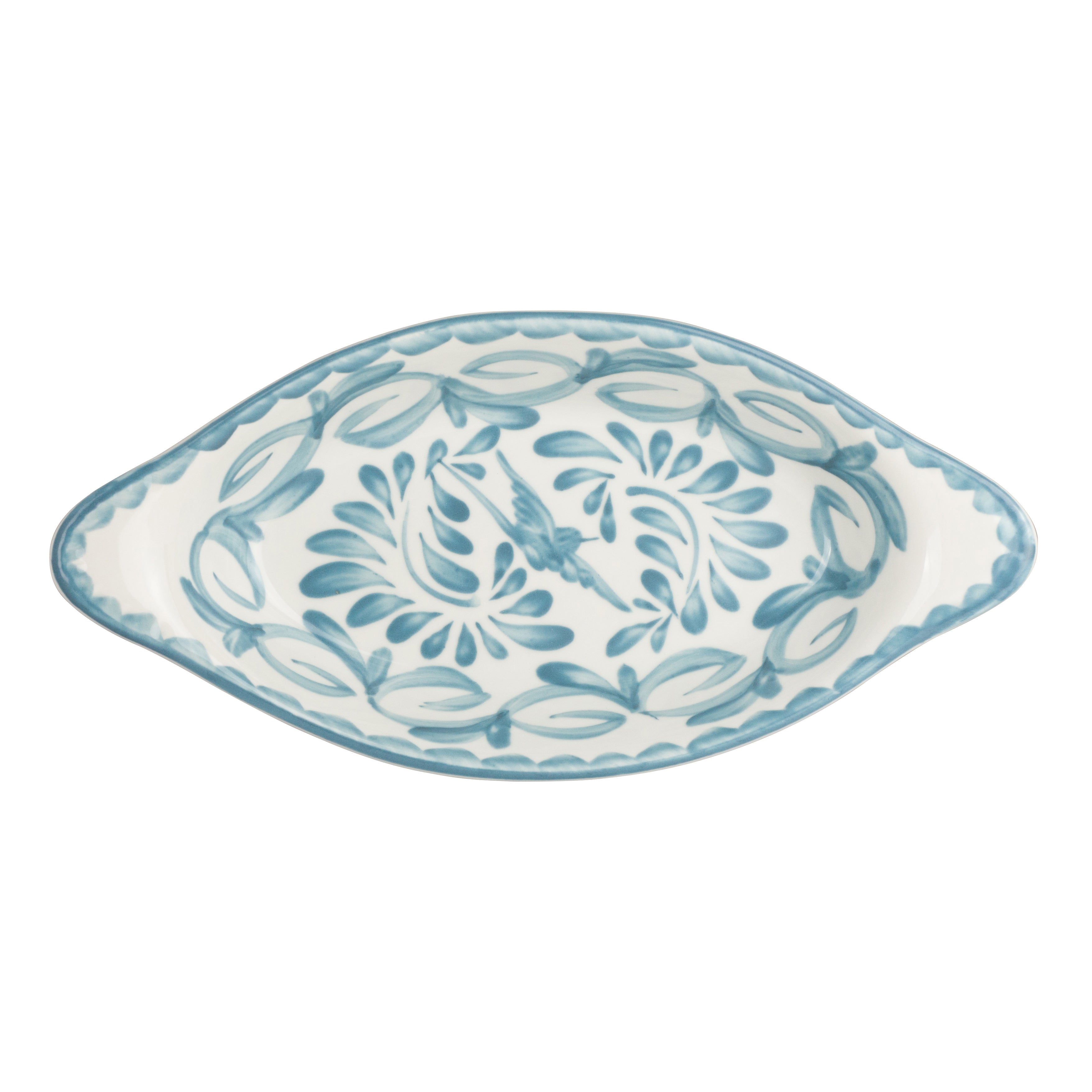 Oval Rarebit 10.0" Dia. W 5.0" (12.0 Oz) Puebla Lagoon