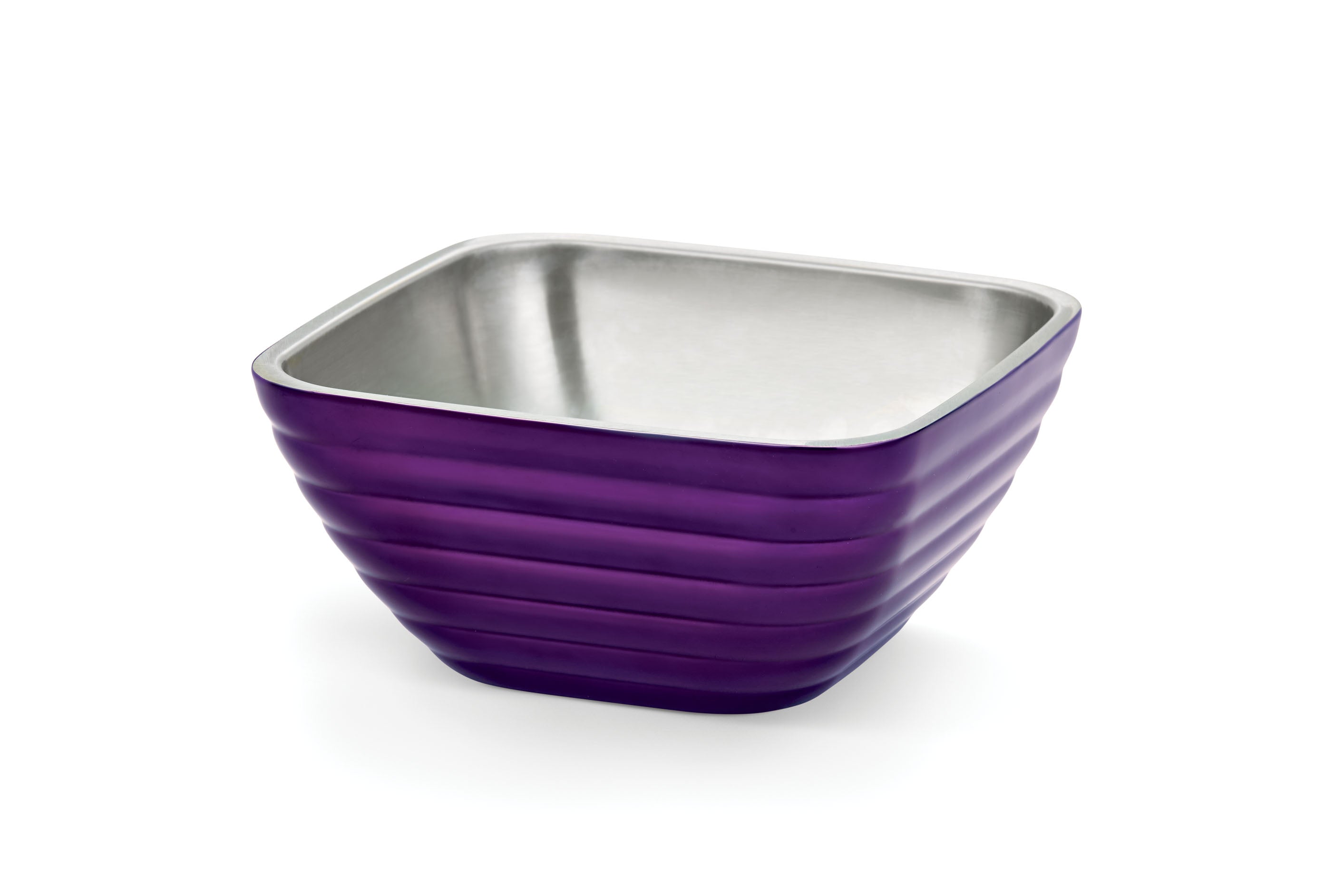 1.8 QT Square Colored Double-Wall Insulated Serving Bowls