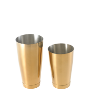 Barfly® Cocktail Shaker Set, includes: (1) each 28 oz. & 18 oz. shaker, Gold