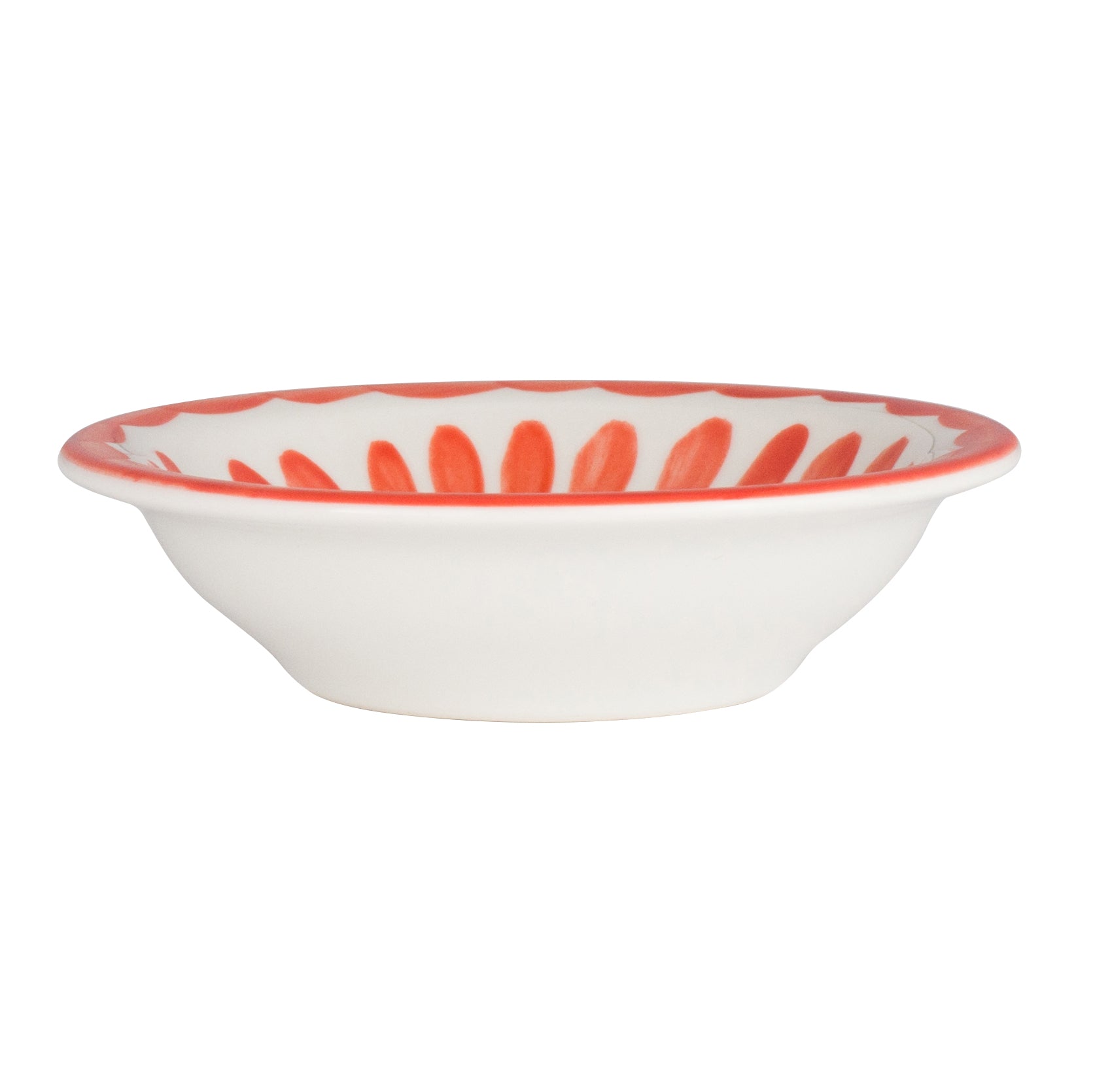 Fruit Dish 4.625" Dia. L 4.62" W 4.62" (3.5 Oz) Puebla Coral