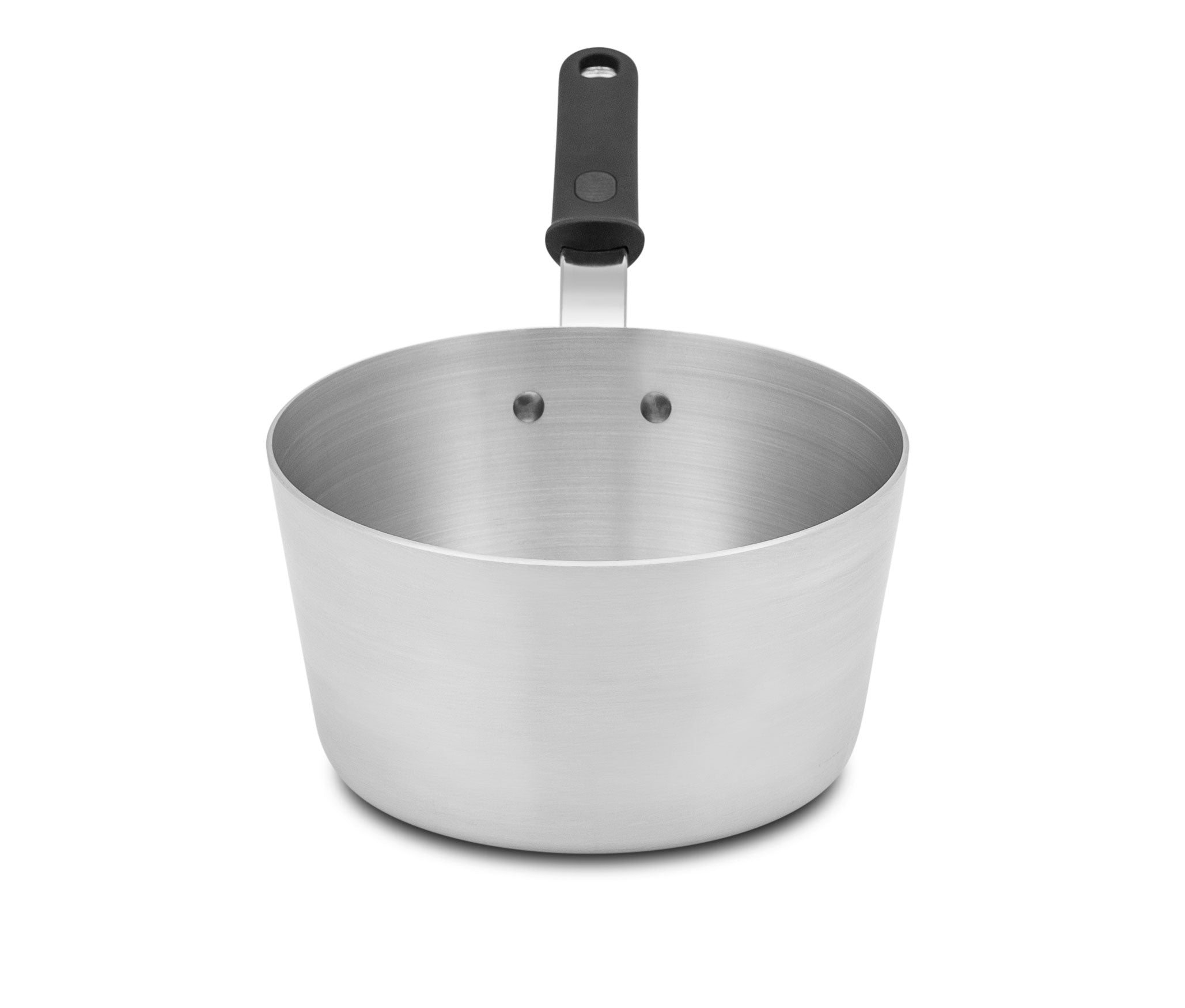 4 ½-Quart Wear-Ever® Tapered Aluminum Saucepan with Natural Finish and Silicone Handle