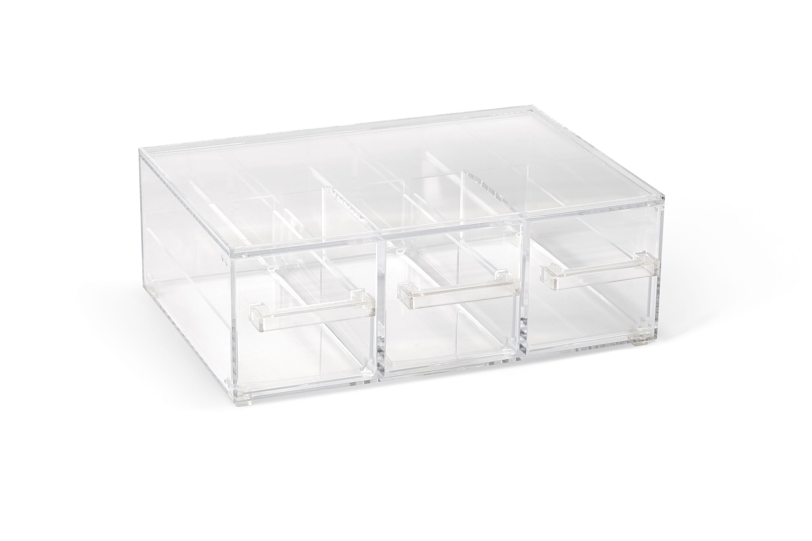 Cubic Modular Display Case - Display Bin with 3 Drawers 