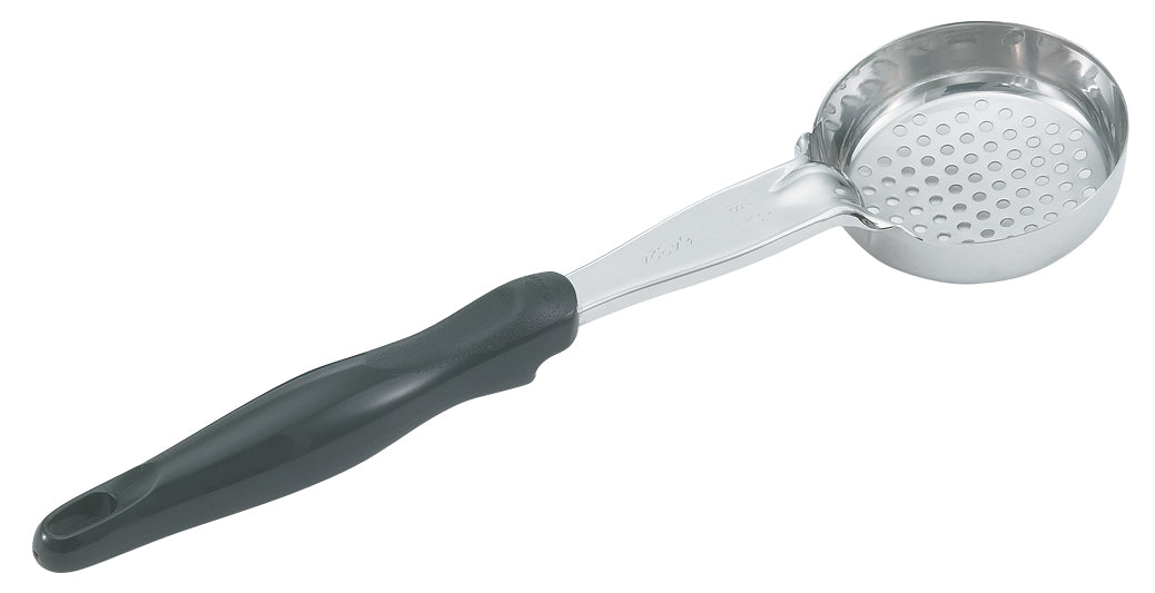 One-Piece Heavy-Duty Spoodle® Utensil - Black Handle Round Bowl