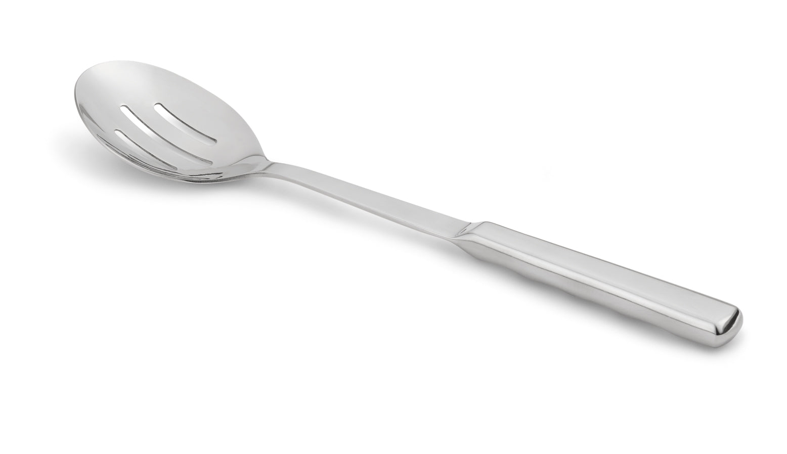 Hollow-handle slotted serving spoon