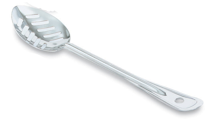 15-inch slotted stainless steel spoon