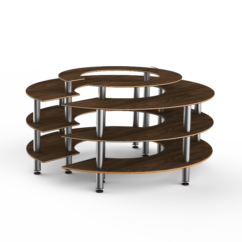 Round Market Station L 81.5" W 81.5" Modular