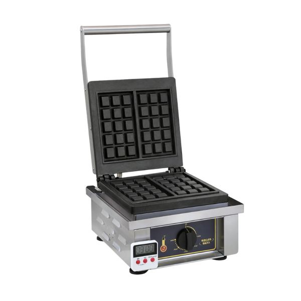 Equipex Roller Grill Commercial Electric Single Waffle Baker - 120V or 208/240v