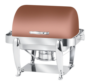 Park Avenue 4 Quart Rectangular Chafing Dish, XYLO Copper Finish