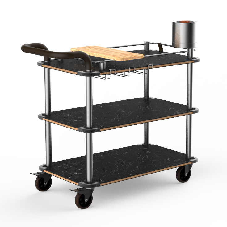 Mixology Cart L 41.5" W 21.0" Rollin