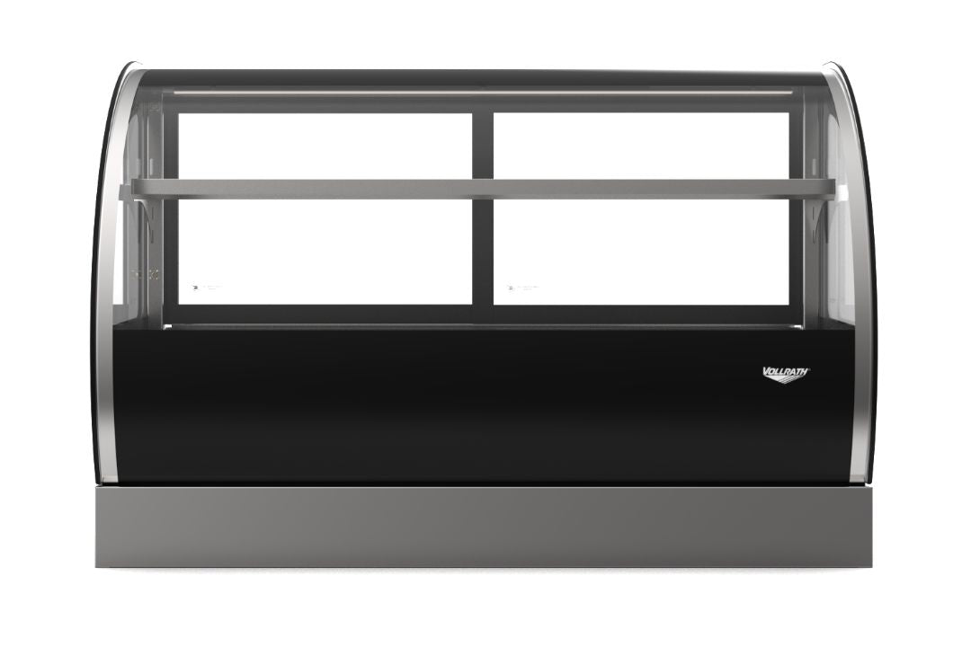 48-Inch-Wide 120-Volt Curved-Front Countertop Heated Deli Display Case with Rear Access