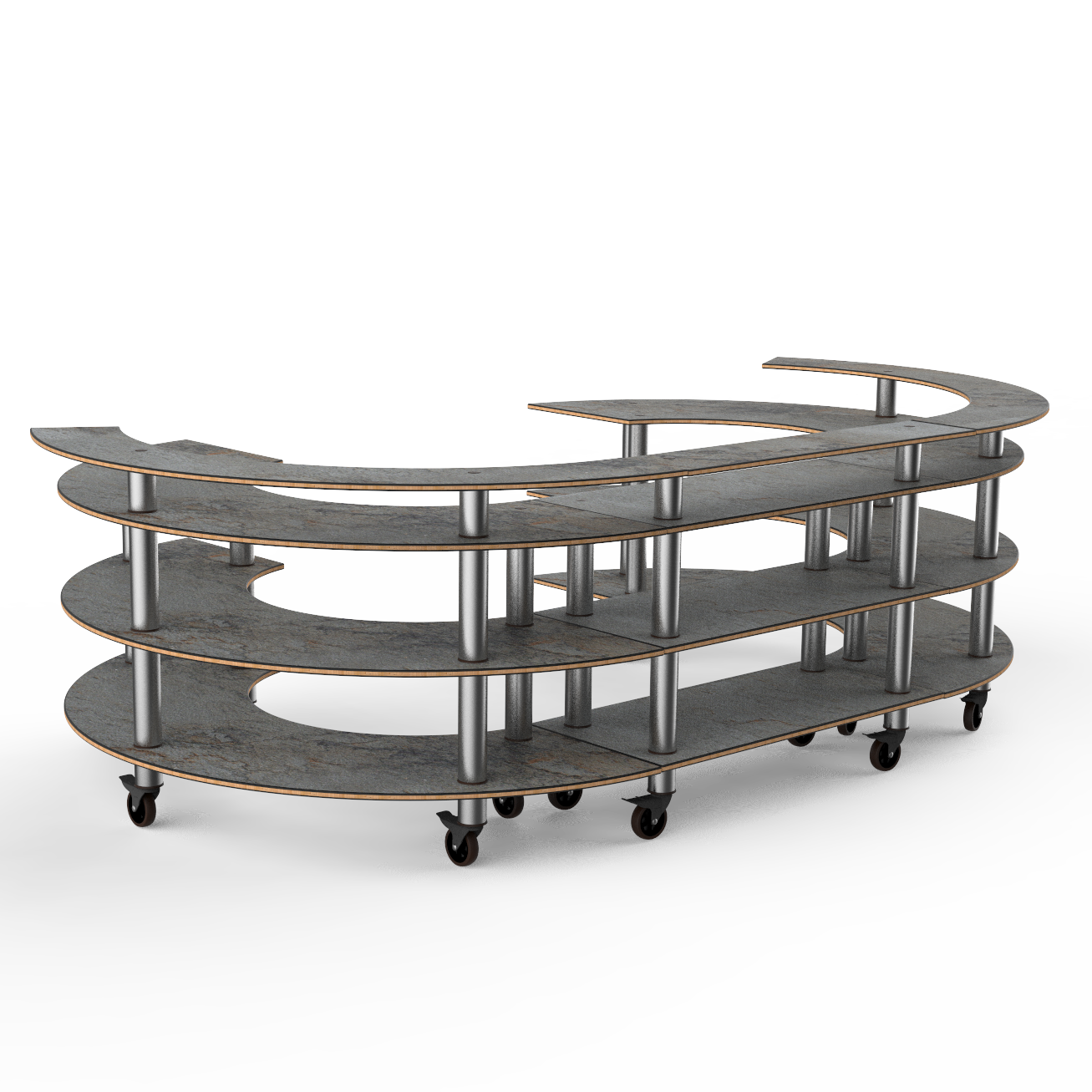 Open C Serving Station L 134.375" W 84.0" Modular