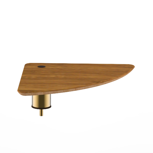 Large Triangle Low Display Shelf L 17.0" W 17.0" Modular