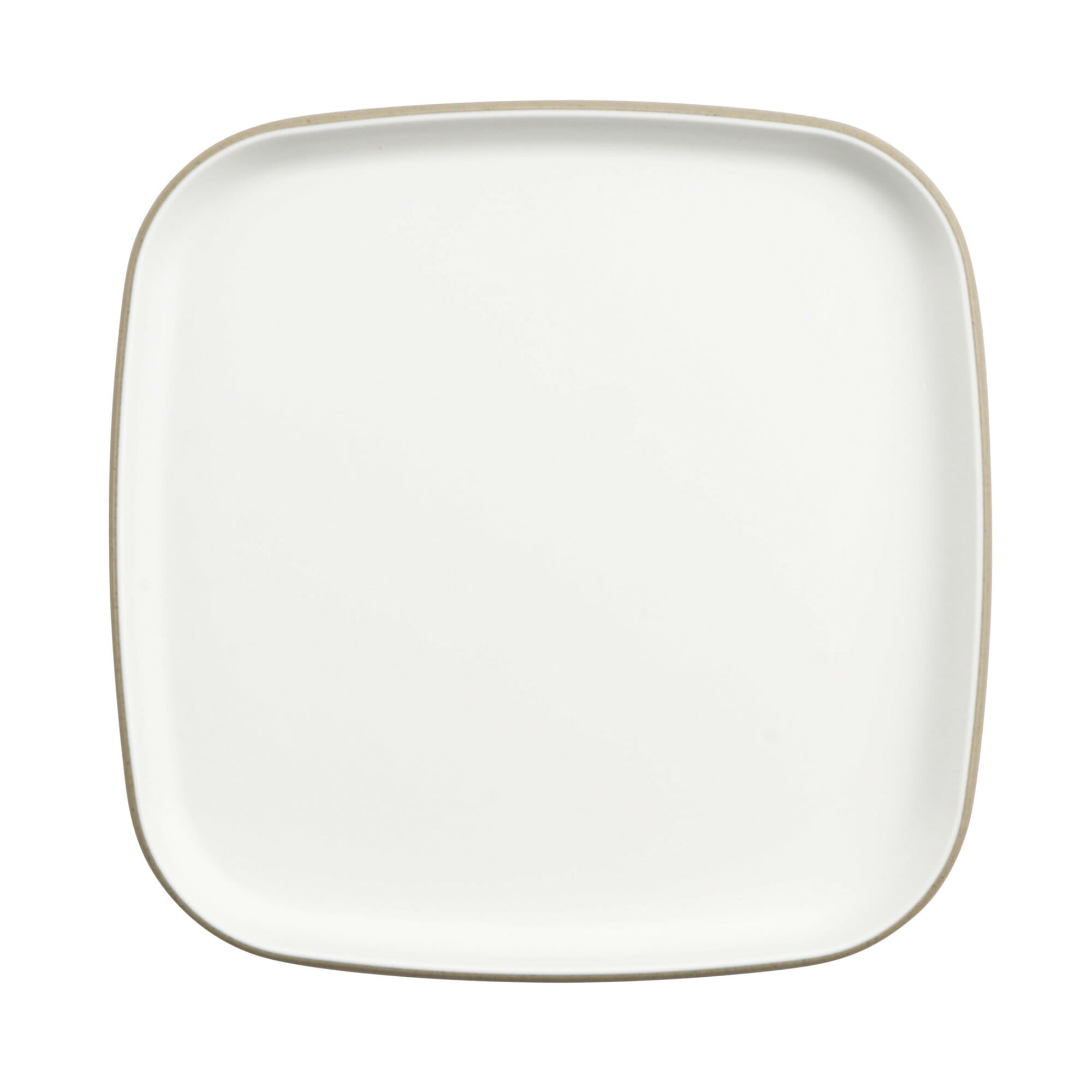 Cheforward Hatch 10.5" Square Melamine Plate, Touch of Honey/Sandstone