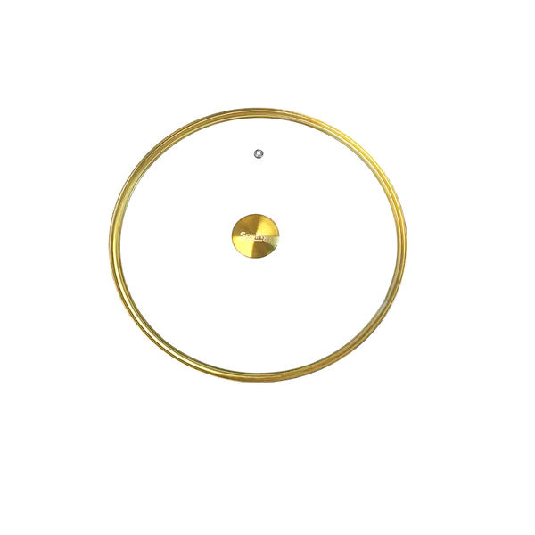 Gold Accent Glass Cover for ironlite, ambassador, venice Buffet Chafer Dish