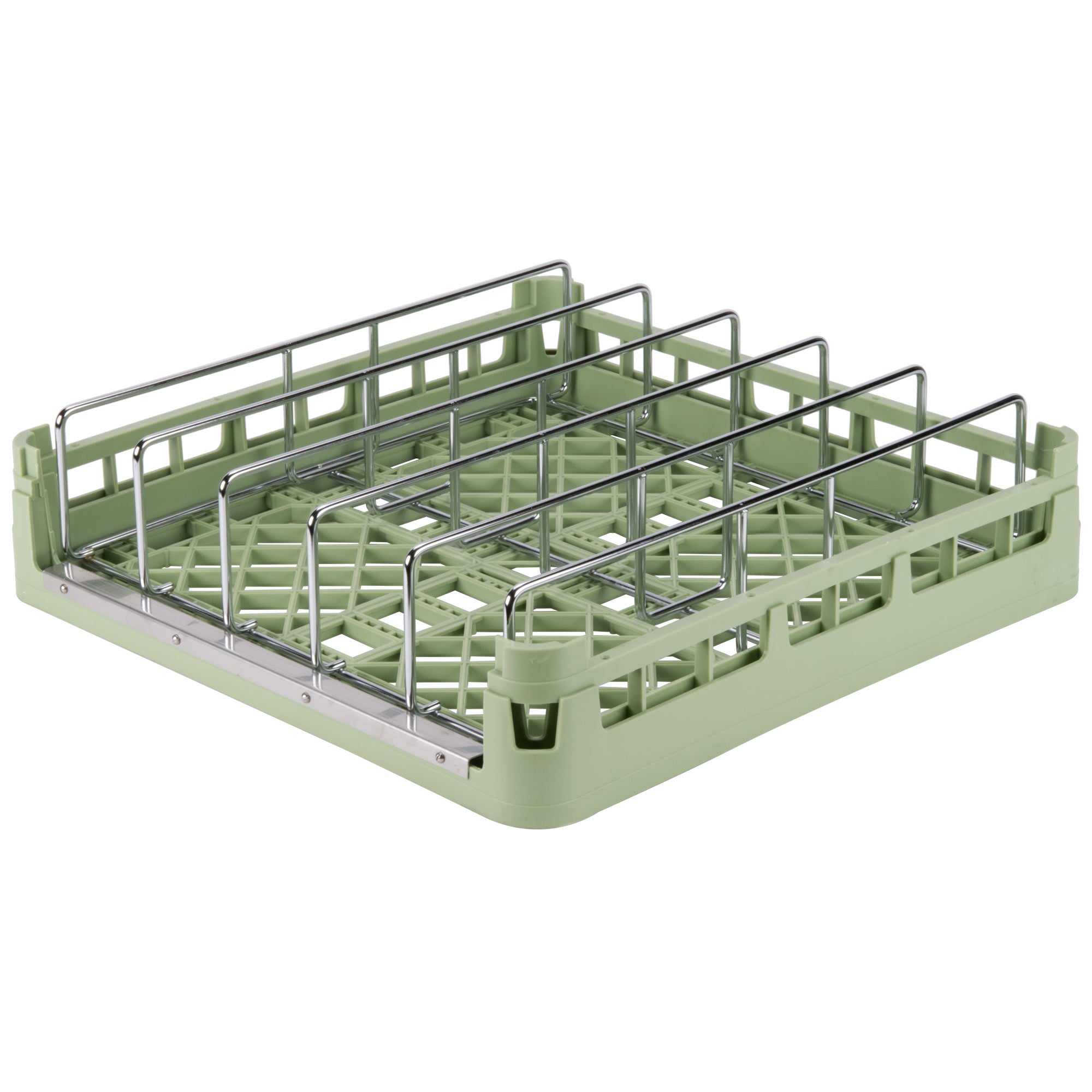 Signature Insulated Tray and Steam Table Pan Racks in Light Green