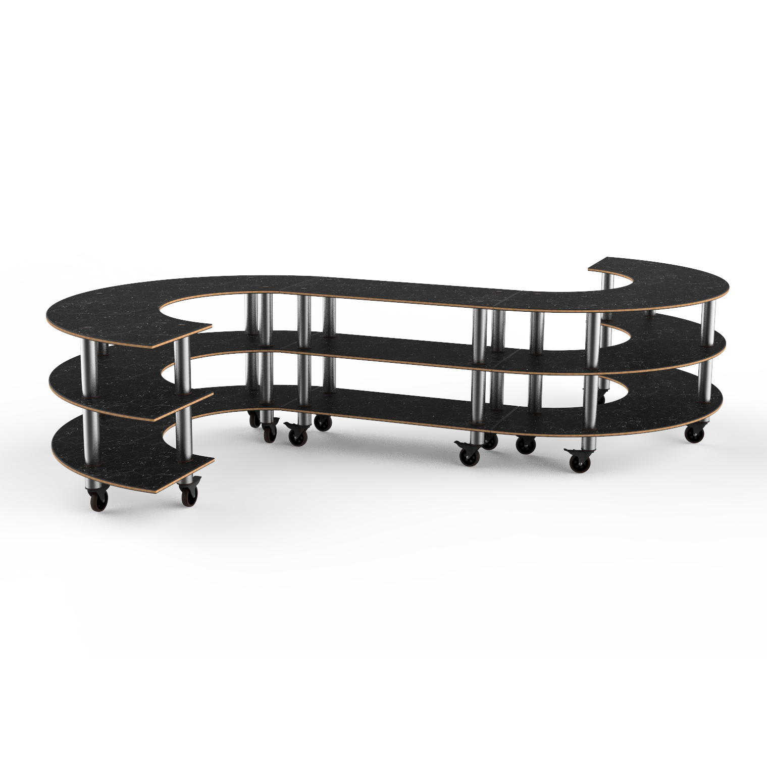Medium S Buffet Station L 129.0" W 141.0" Modular
