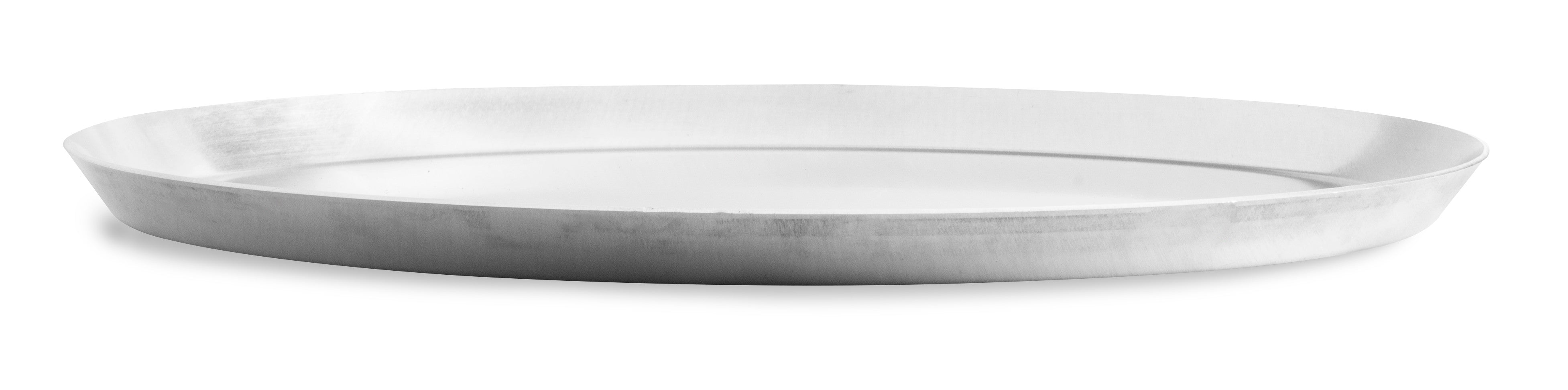 15" Solid Press-Cut Pizza Pan in Natural Finish