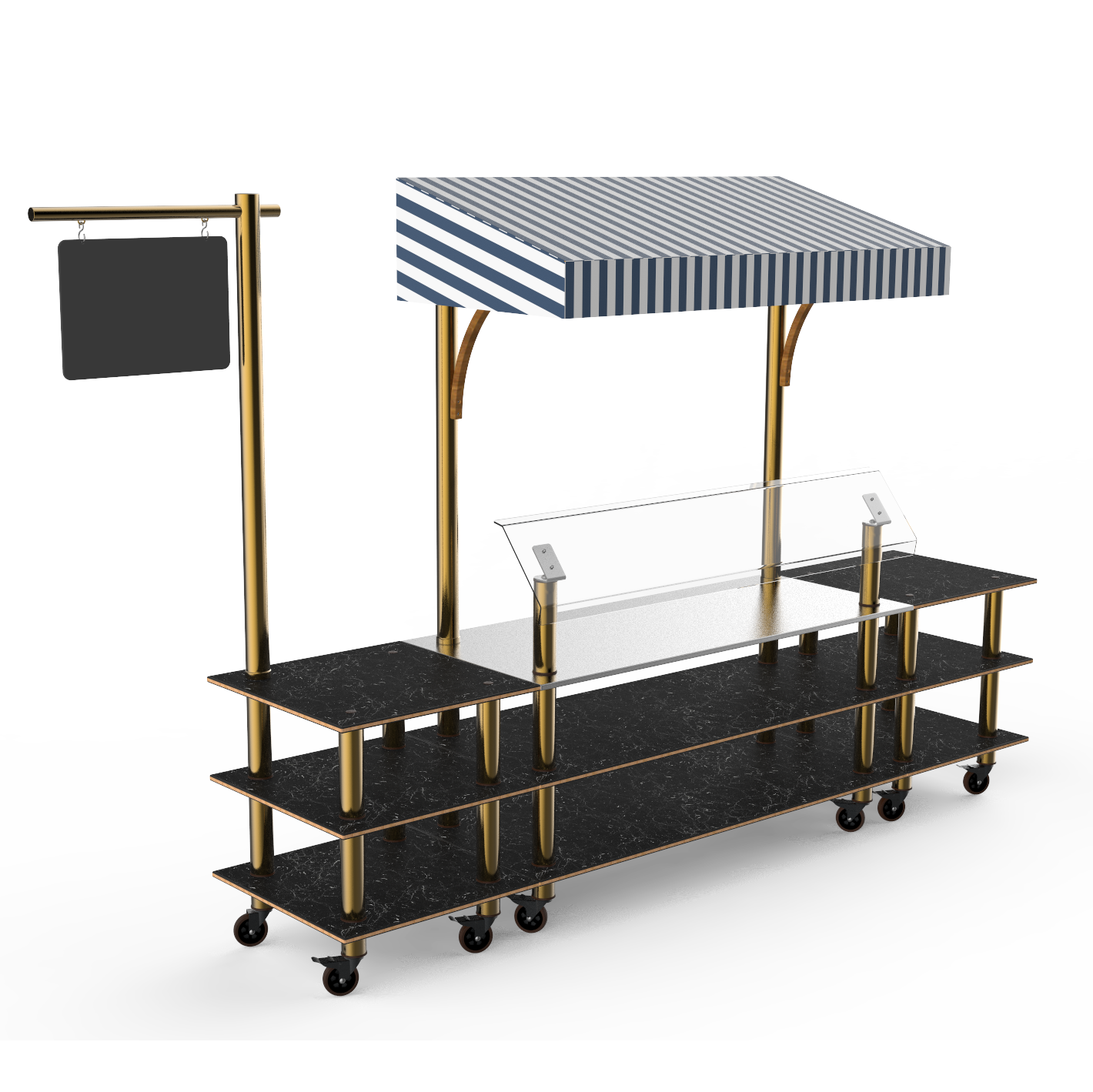 Classic Canopy Station L 130.0" W 33.0" Modular