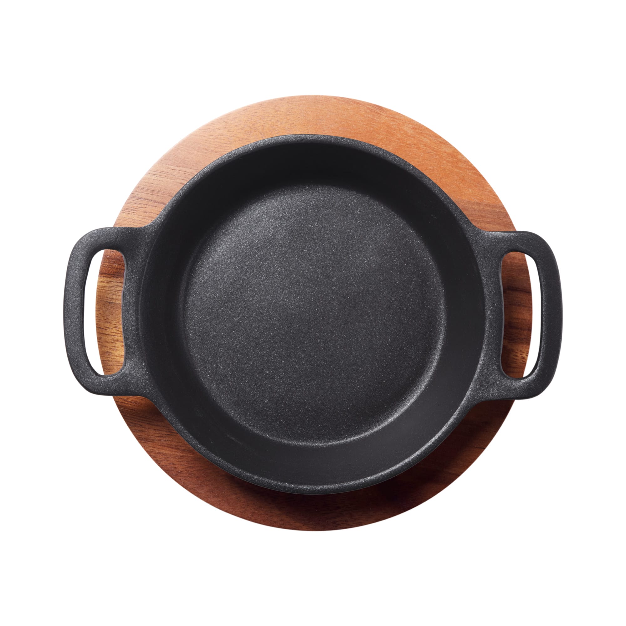 Heiss™ 14 oz. Round Black Cast Aluminum Server