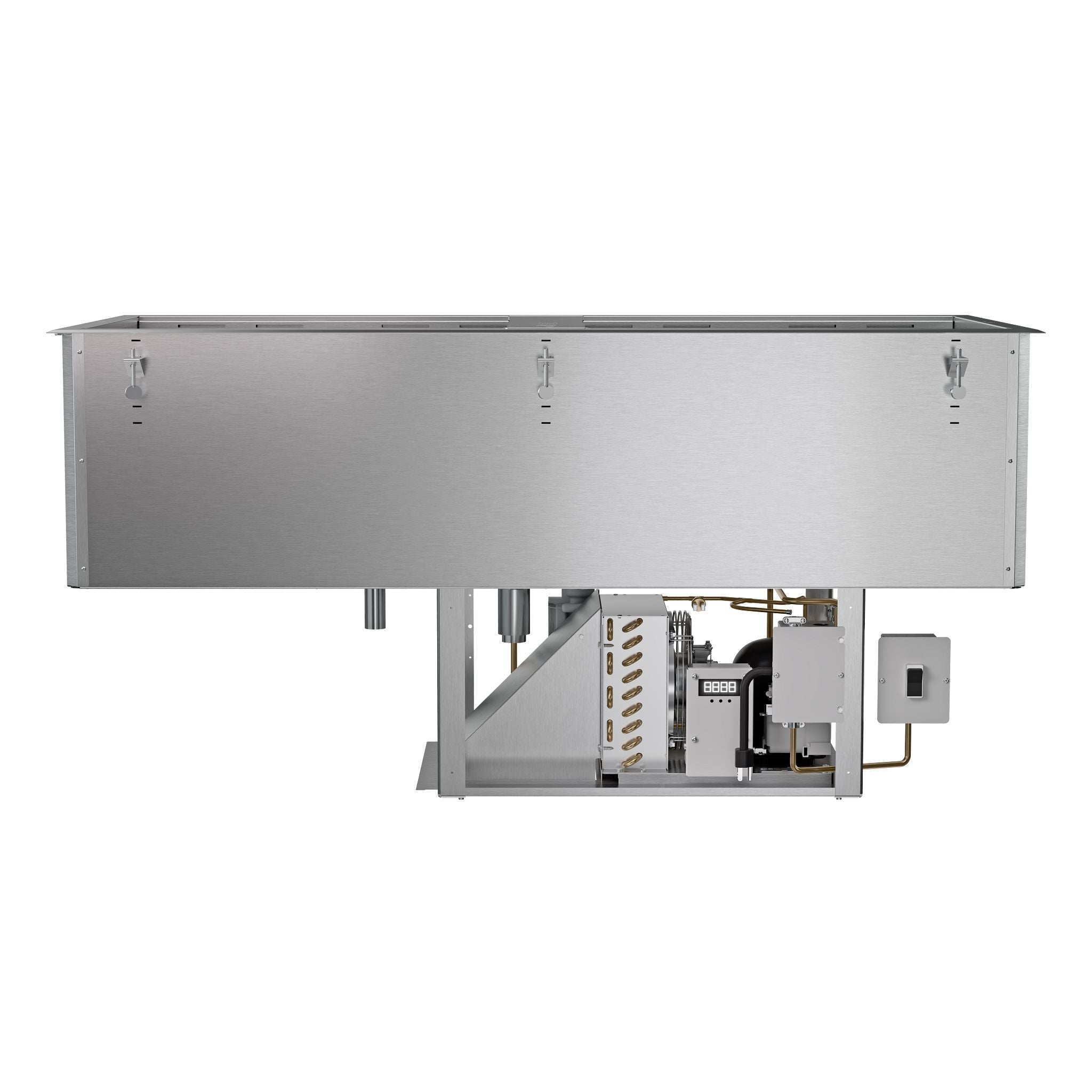 Four-Pan 120-Volt Forced-Air Drop-In Cold Well - Flat Flange