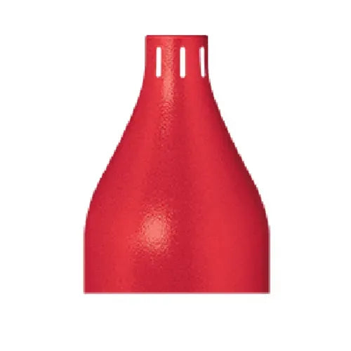 6-1/8" Bright Nickel Decorative Heat Lamp with Black Cord