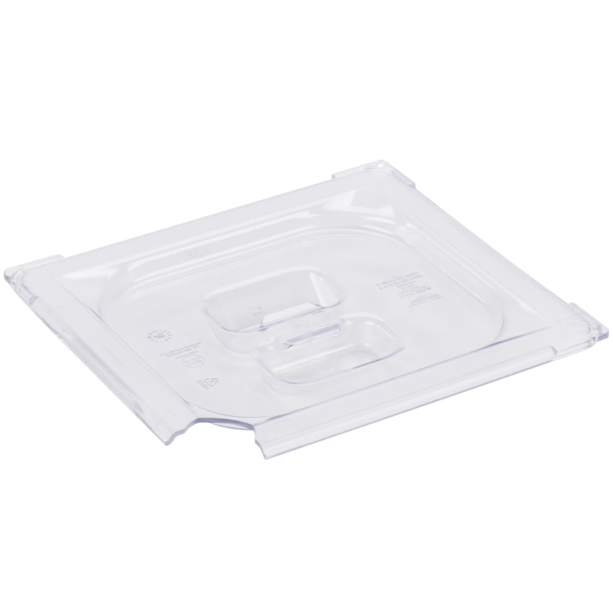 Sixth-size Super Pan® slotted clear polycarbonate cover