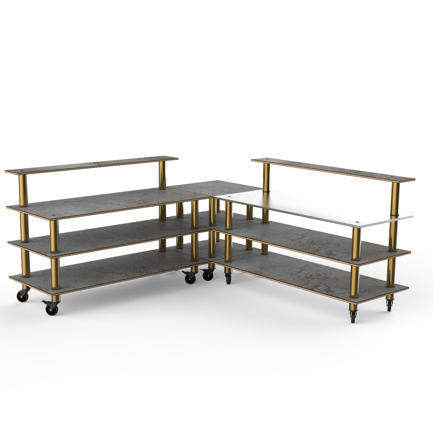 Pro Corner Station L 100.5" W 100.5" Modular