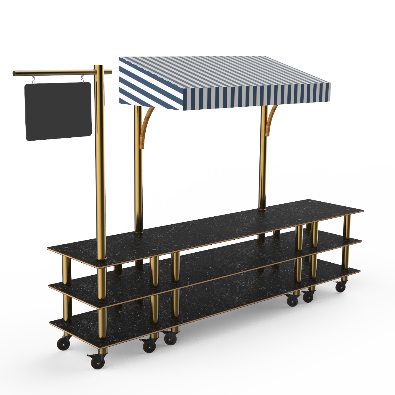 Bazaar Action Station L 130.0" W 33.0" Modular