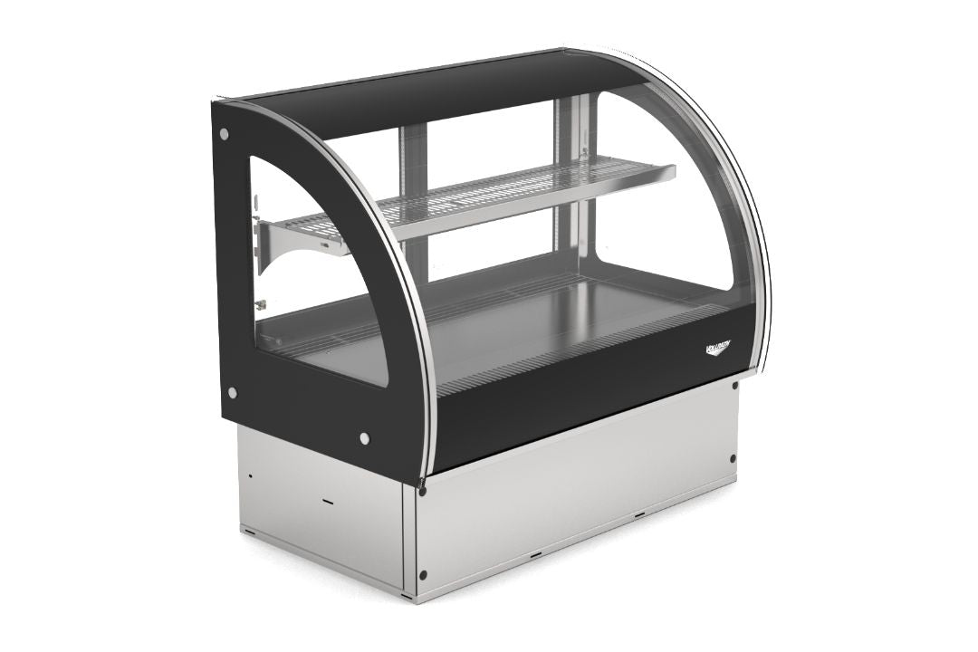 36-Inch-Wide 120-Volt Curved-Glass Drop-In Refrigerated Display Case with Rear Access