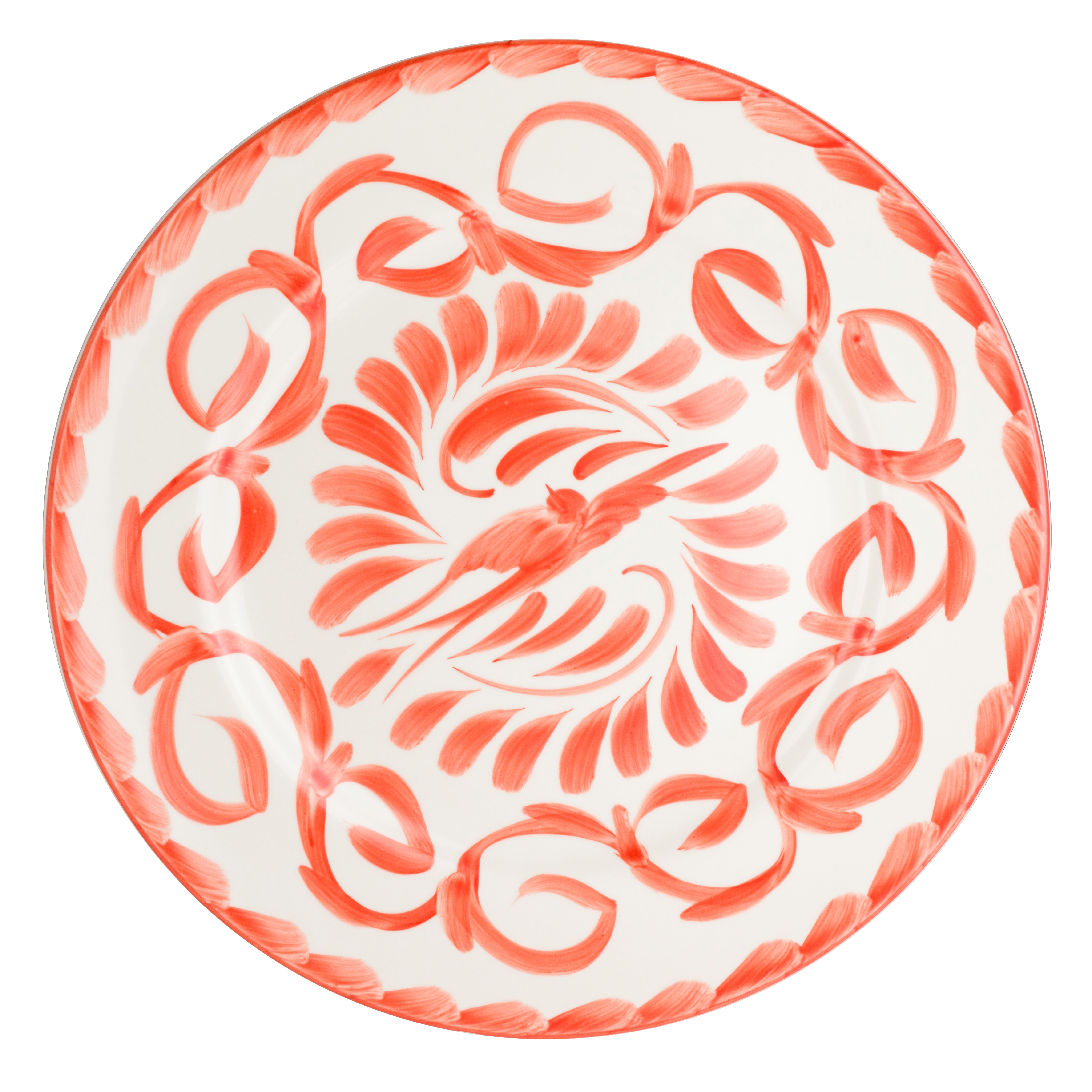 Chop Plate 13.0" Dia. Puebla Coral